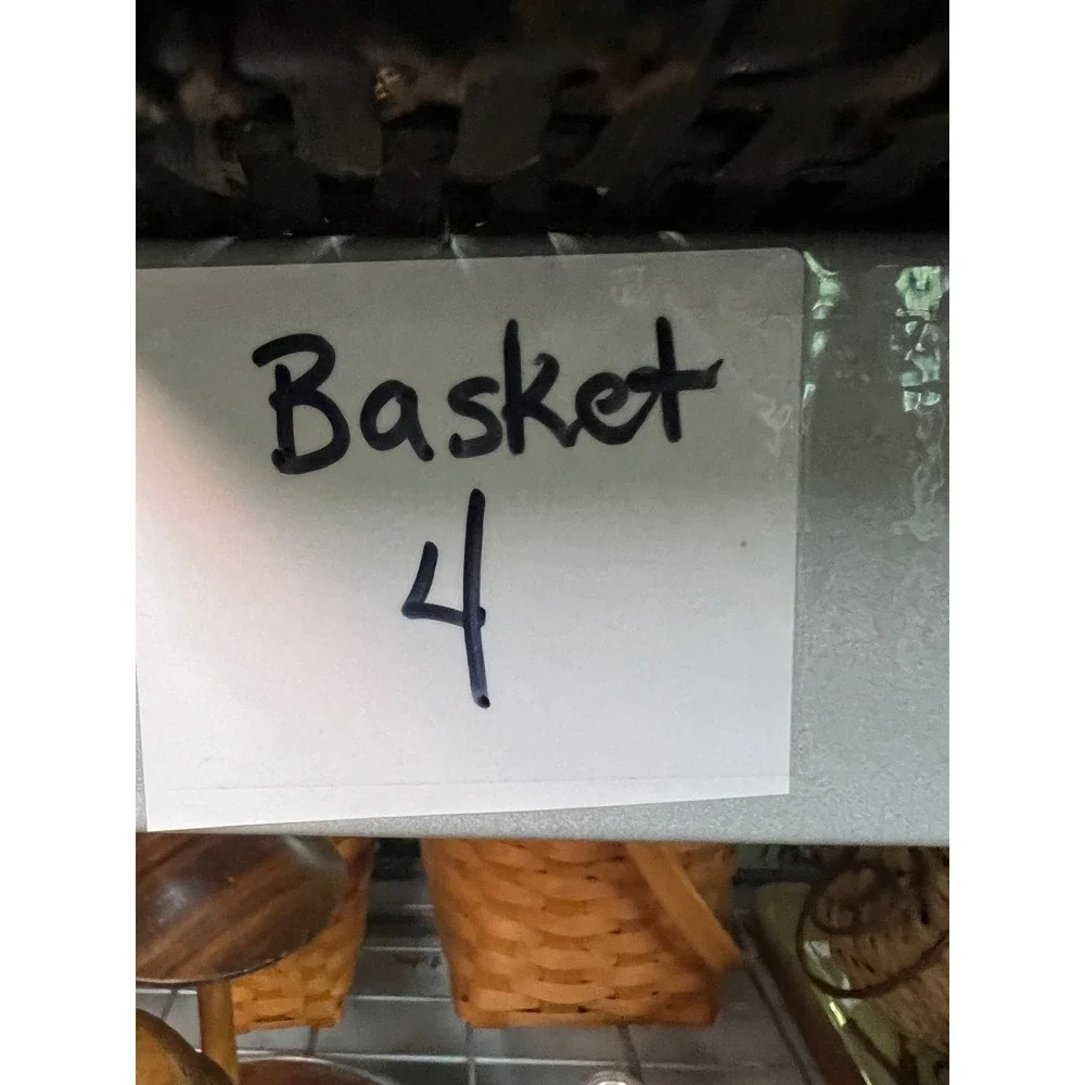 Mixon Family Baskets Handmade Wood Stair Basket Woven Step Storage Handle 2002